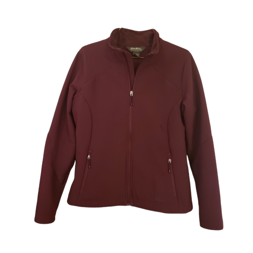 Eddie Bauer Women's Medium Maroon Full Zip Jacket